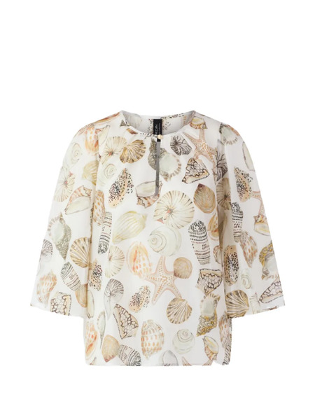  Marccain Blusa Con Conchas Estampadas - Neutro 
