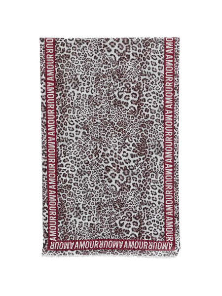  Marccain Bufanda Con Animal Print - Blanco 