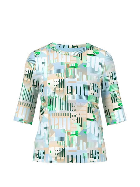  Marccain Camiseta Estampada - Azul 