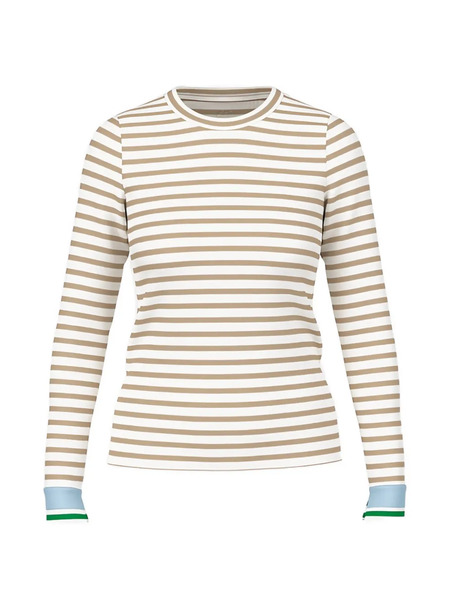  Marccain Jersey A Rayas - Blanco 