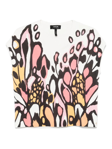  Marccain Top Estampado - Blanco 