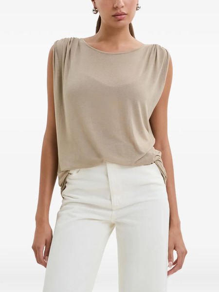  Marcella Blusa Greenwich Village Fruncida - Neutro 