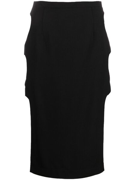  Marco Rambaldi Falda Midi Con Aberturas - Negro 