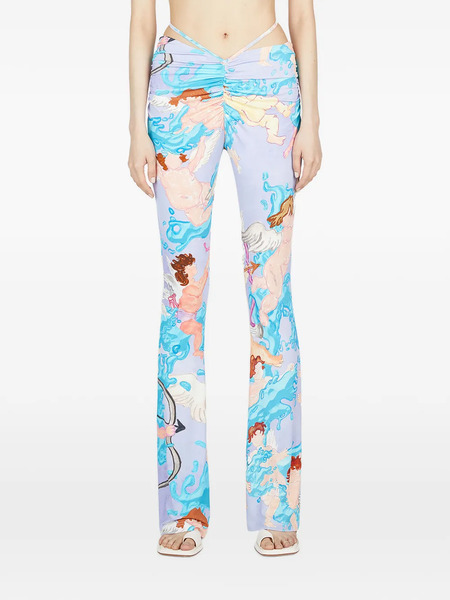  Marco Rambaldi Pantalones Con Estampado Gráfico - Azul 