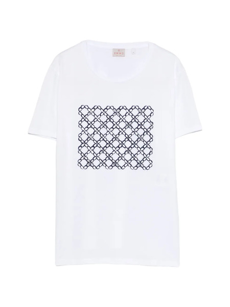  Marella Camiseta Estampada - Blanco 
