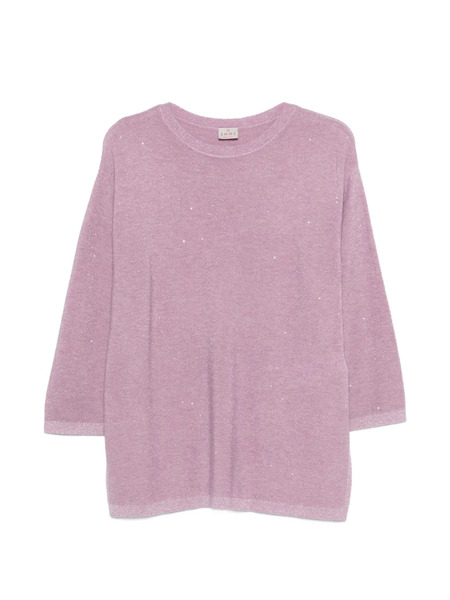  Marella Jersey Con Apliques - Morado 