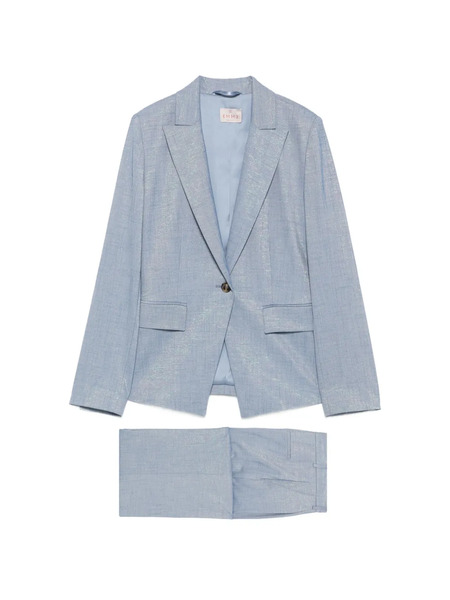  Marella Traje Con Solapa De Muesca - Azul 