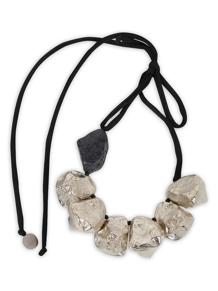  Maria Calderara Collar Con Gemas - Plateado 