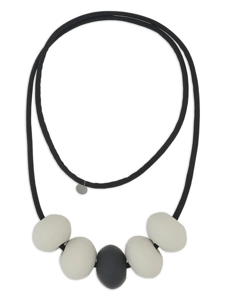  Maria Calderara Collar Infinity Loop - Negro 