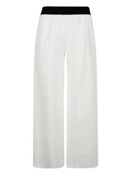  Maria Calderara Pantalones De Algodón - Blanco 