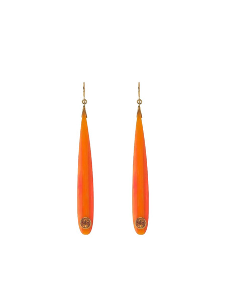  Mark Davis Pendientes Citrine Bakelite - Naranja 