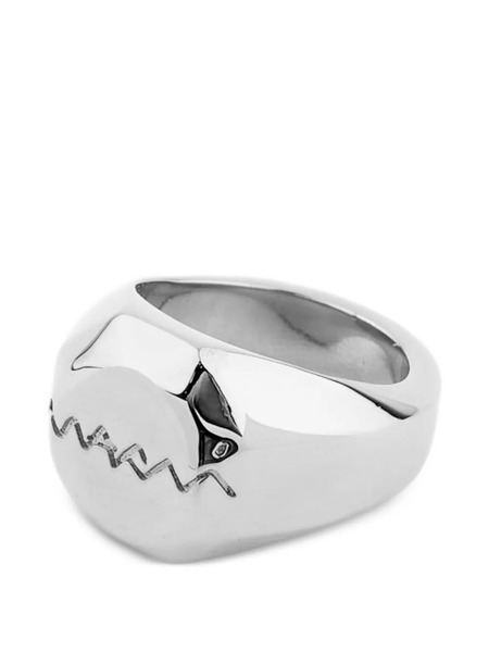 Marni Anillo Con Logo - Plateado 