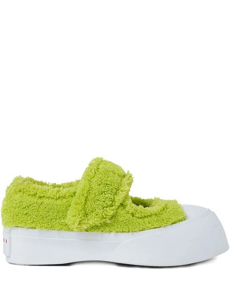  Marni Bailarinas De Piel - Verde 