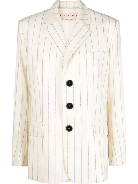  Marni Blazer A Rayas - Neutro 