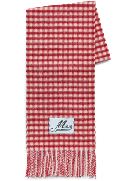  Marni Bufanda A Cuadros Gingham - Rojo 