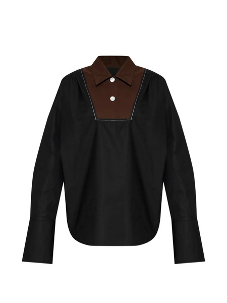  Marni Camisa Con Paneles En Contraste - Negro 