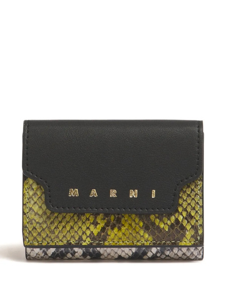  Marni Cartera Con Estampado De Pitón - Zo998 Black/stone White/amber 