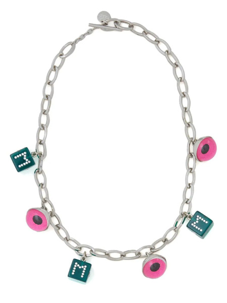  Marni Collar Con Charm De Dado - Azul 