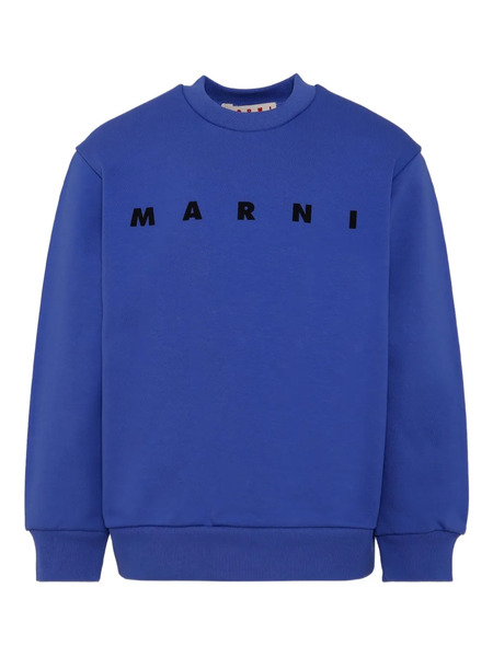  Marni Kids Sudadera Con Logo - Azul 