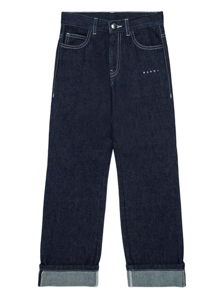  Marni Kids Vaqueros Con Botones - Azul 
