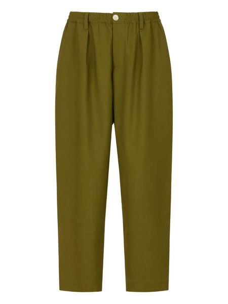  Marni Pantalones Con Cinturilla Elástica - Verde 