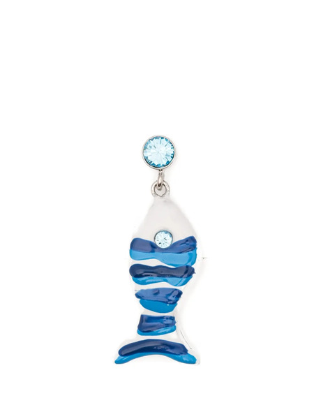  Marni Pendientes Con Charm De Pez - Plateado 