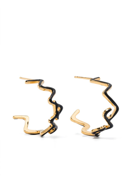  Marni Pendientes Con Logo - Dorado 