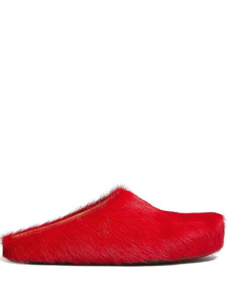  Marni Slippers Fussbett Sabot - Rojo 