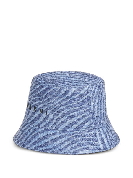  Marni Sombrero De Pescador Con Logo - Azul 