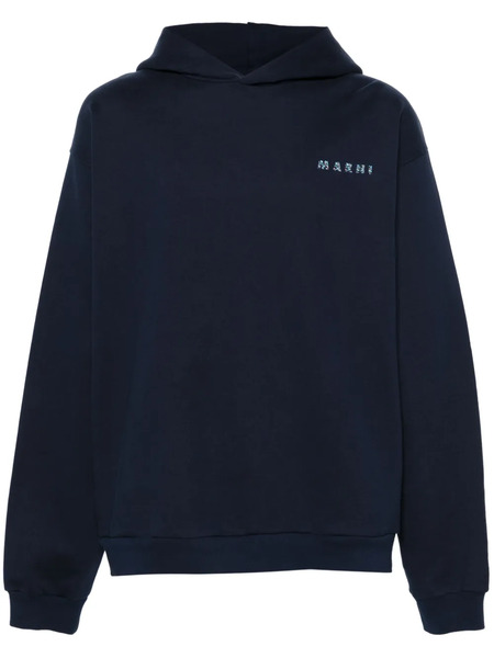  Marni Sudadera Con Capucha Y Logo - Azul 
