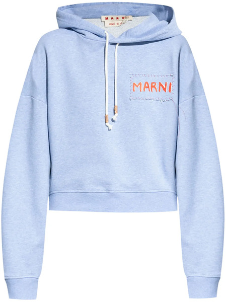  Marni Sudadera Con Capucha Y Logo - Azul 
