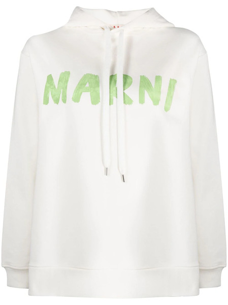  Marni Sudadera Con Capucha Y Logo - Blanco 
