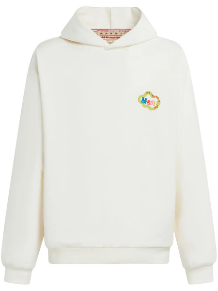  Marni Sudadera Con Capucha Y Logo Estampado - Blanco 