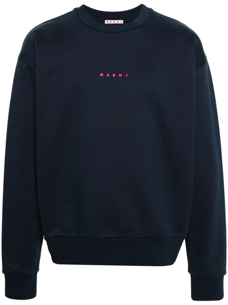  Marni Sudadera Con Logo Estampado - Azul 