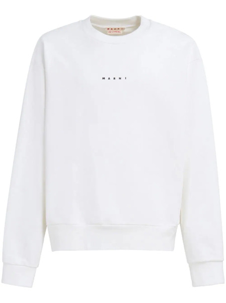  Marni Sudadera Con Logo Estampado - Blanco 