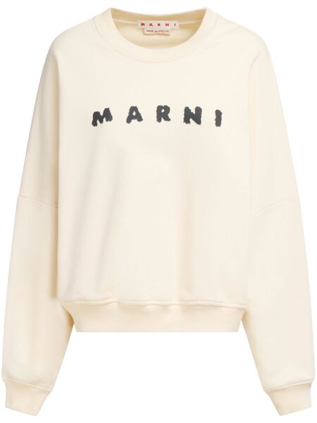  Marni Sudadera Con Logo Estampado - Neutro 