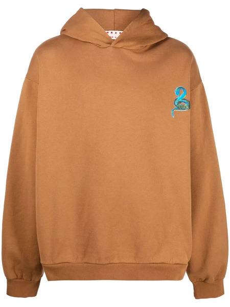  Marni Sudadera Estampada Con Capucha - Marrón 