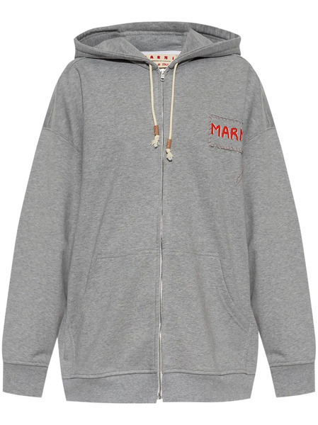  Marni Sudadera Loopback Con Capucha - Gris 