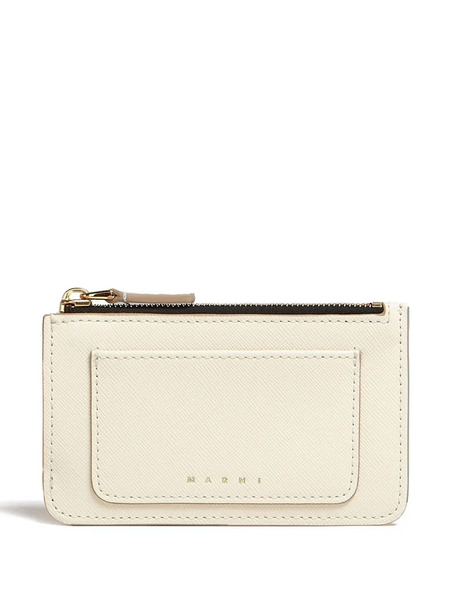  Marni Tarjetero Con Logo Estampado - Blanco 