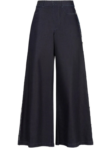  Marni Vaqueros Anchos Con Diseño Stretch - Unb99 Blue 