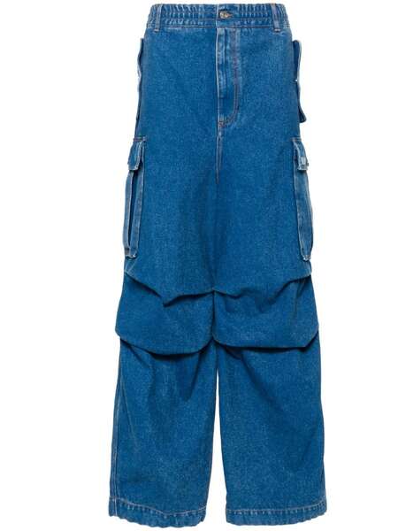  Marni Vaqueros Cargo Con Parche Del Logo - Azul 