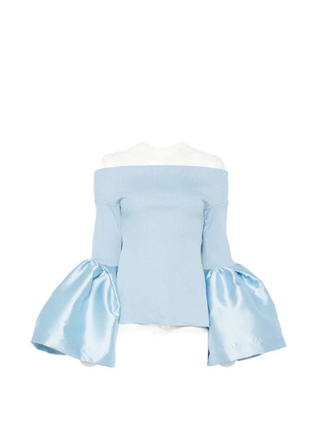  Marques'almeida Off-shoulder Blouse - Azul 