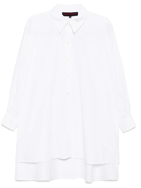  Martin Grant Camisa De Algodón - Blanco 