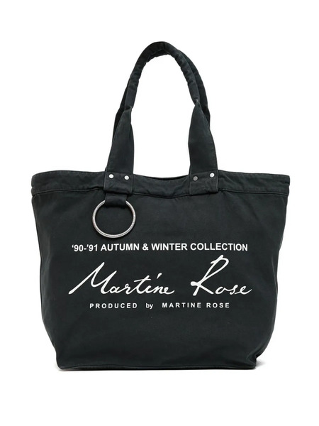  Martine Rose Bolso Shopper Con Logo Estampado - Verde 