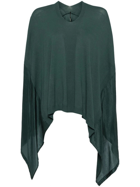  Masnada Blusa Drapeada Con Logo - Verde 