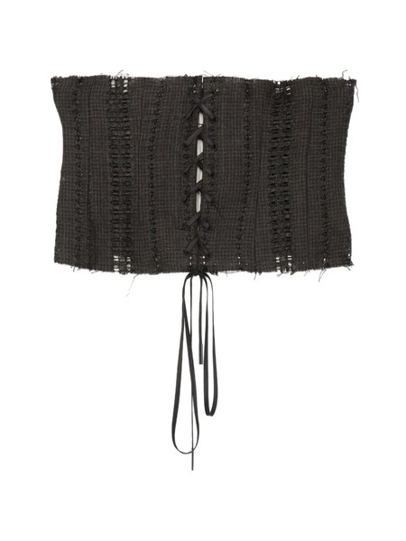  Masnada Top Estilo Corsé - Marrón 