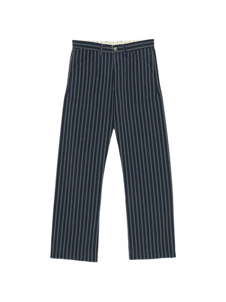  Massimo Alba Pantalones A Rayas - Azul 