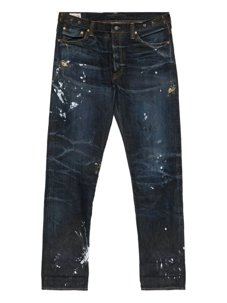  Mastercraft Union Vaqueros Edo Con Salpicadura De Pintura - Azul 