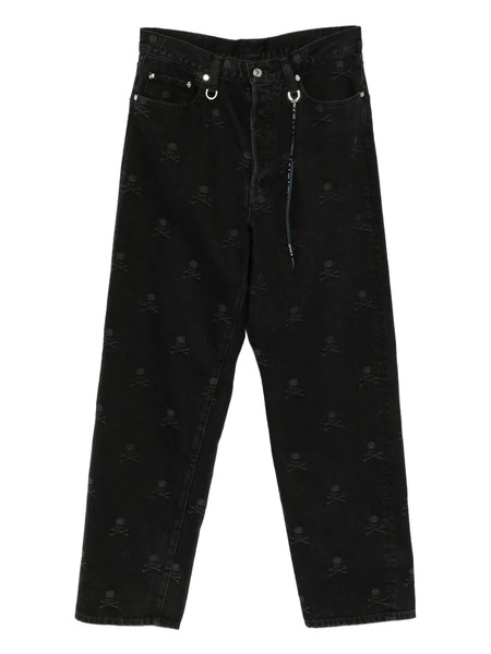  Mastermind Japan Vaqueros Con Monograma - Negro 