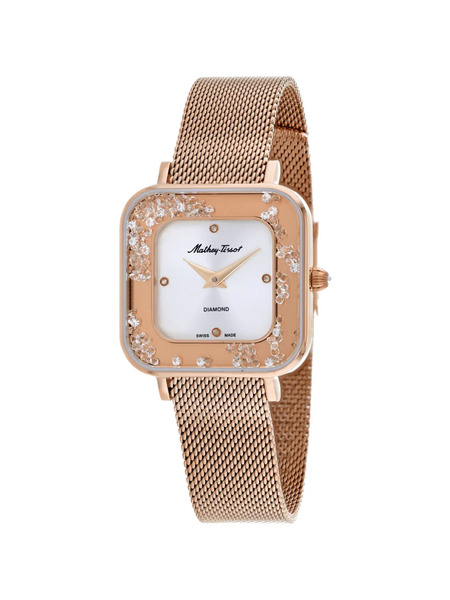  Mathey Tissot Reloj Gemina De 28 Mm - Plateado 